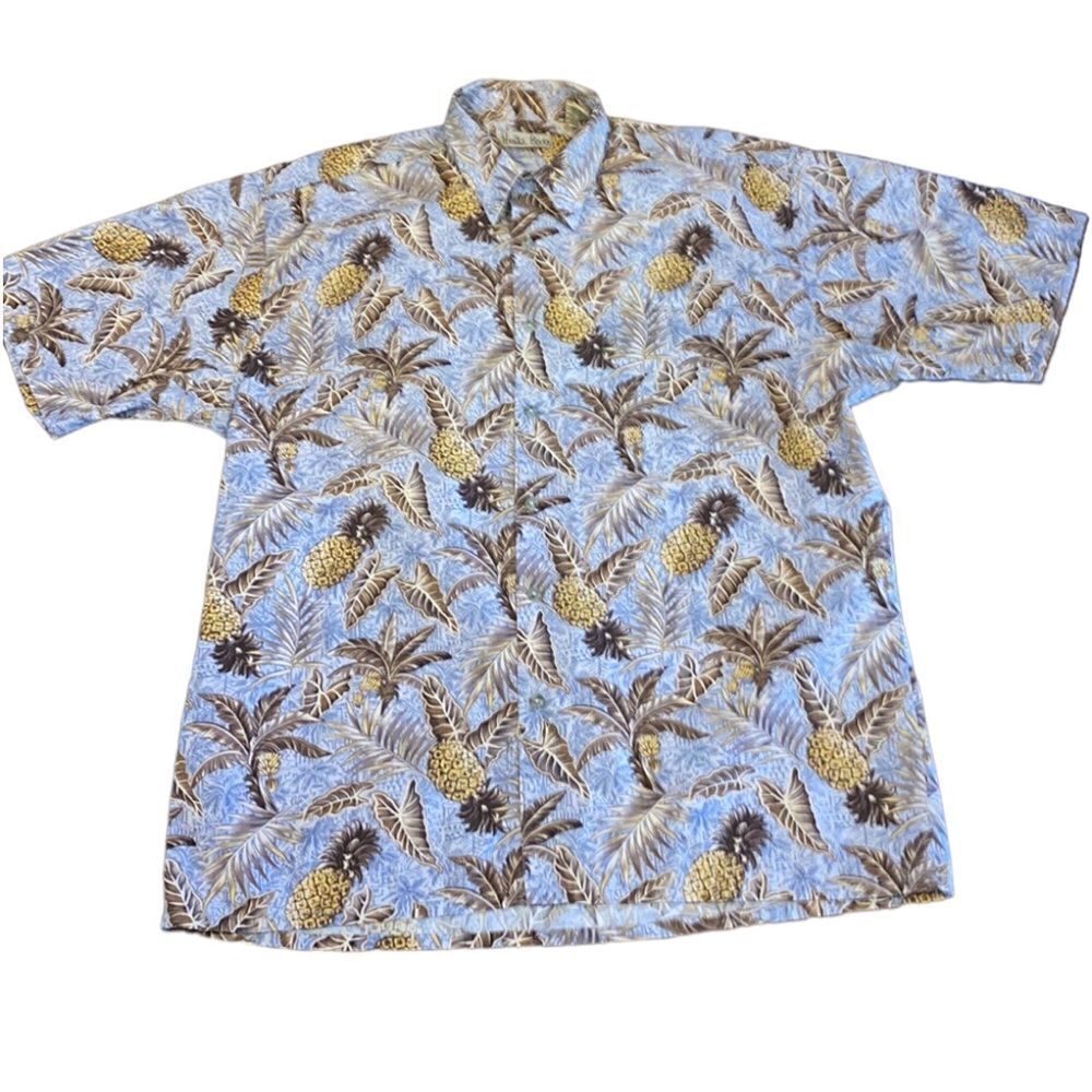 Hollis River Men’s Hawaiian Camp Shirt Size Large